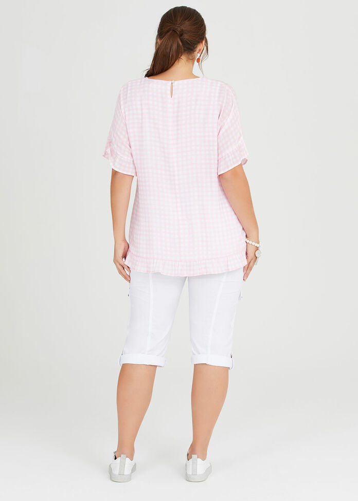 Sweet Gingham Top, , hi-res