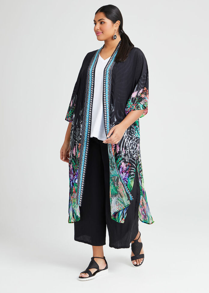 Natural Wild One Kimono, , hi-res