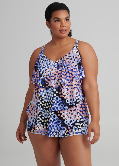 Plus Size Laguna Frill Tankini