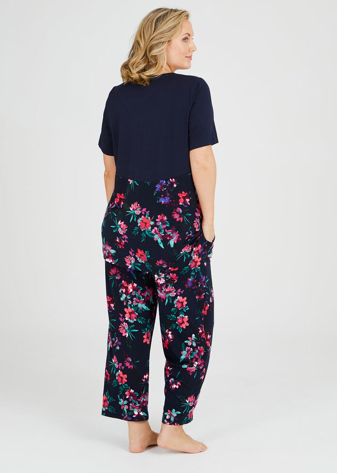 Floral Bamboo Pj Top, , hi-res