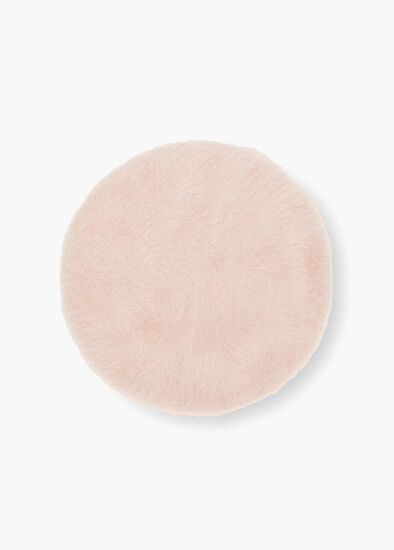 Blush Fuzzy Beret