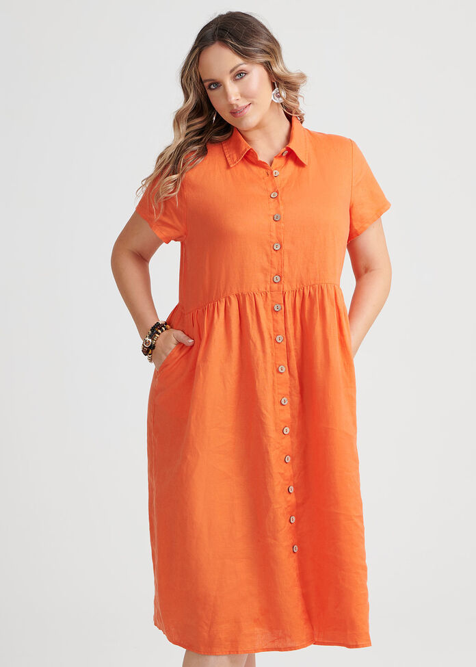 Linen Buena Vista Dress, , hi-res