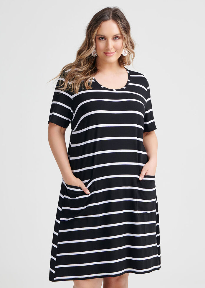 Beaucoup Stripe Dress, , hi-res