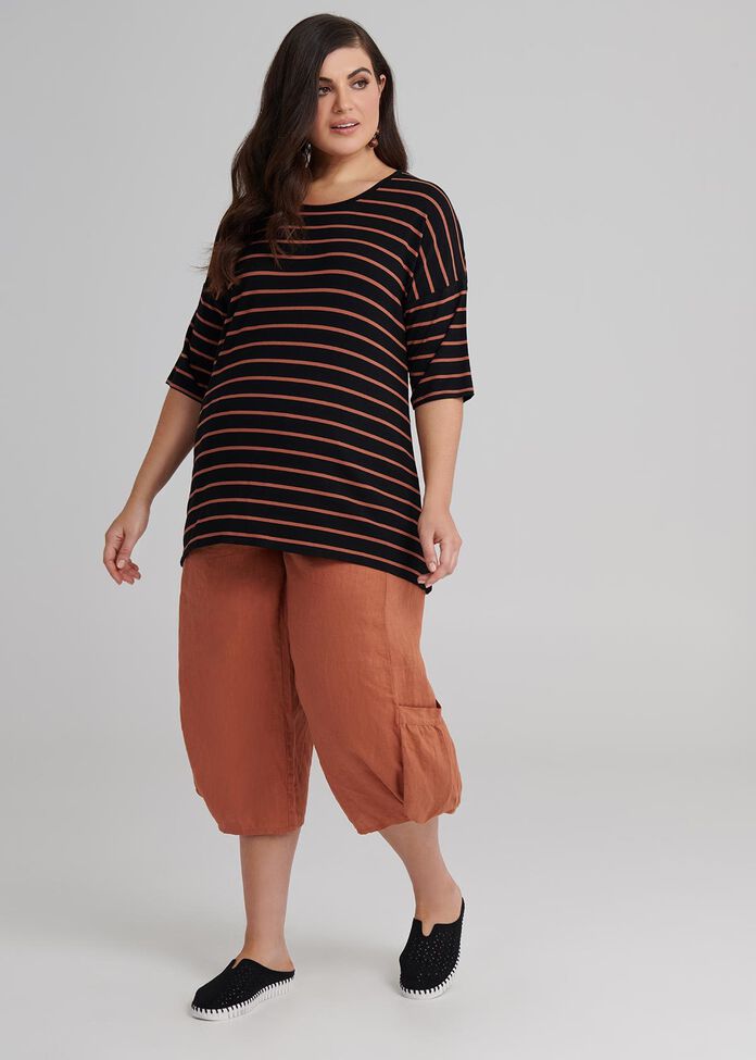 Stripe Bamboo Top, , hi-res