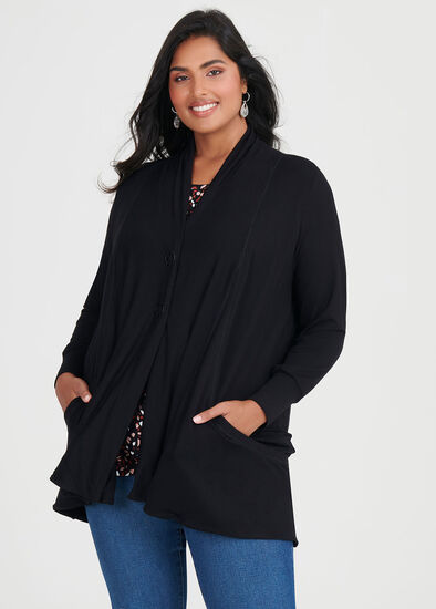 Plus Size Traveller Bamboo Cardi