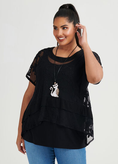 Plus Size Ariana Lace Top