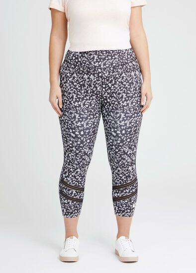 Ditsy Crop Active Legging, , hi-res