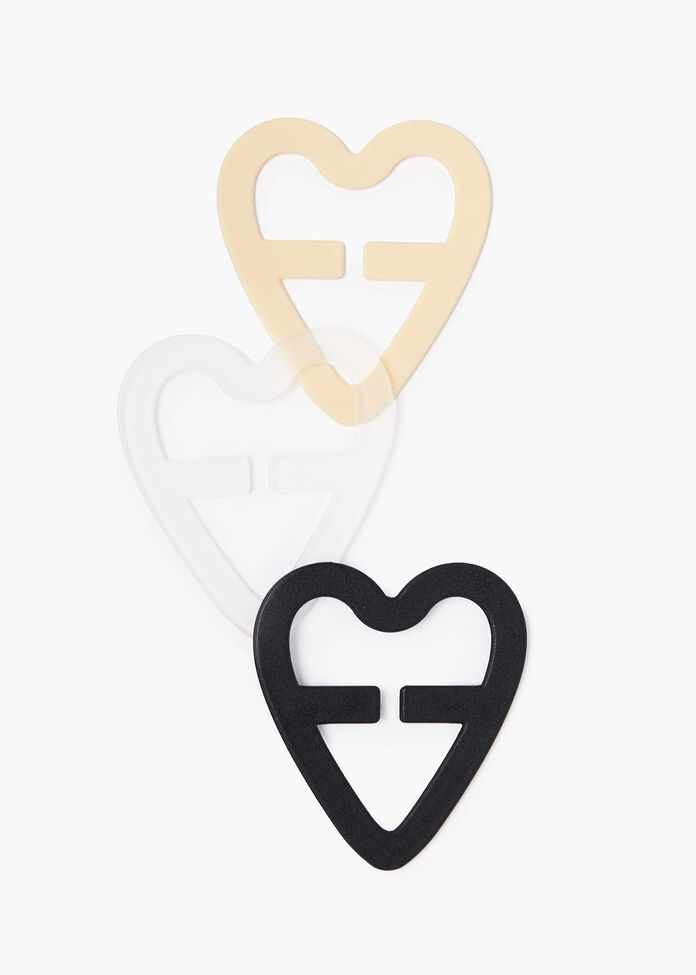 Bra Clips Hearts Set of 3, , hi-res