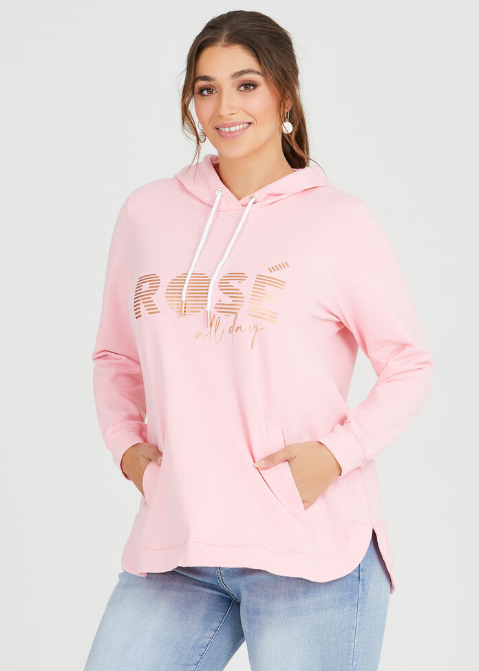 Organic Rose Hoodie, , hi-res