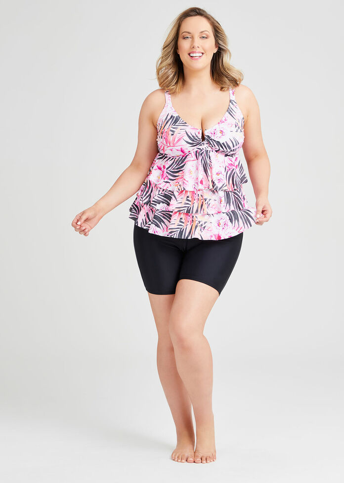 Layer Rose Bloom Tankini, , hi-res