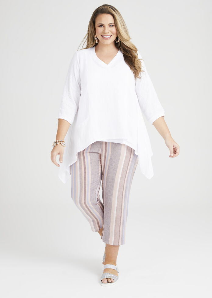 Linen Breezy Days Top, , hi-res