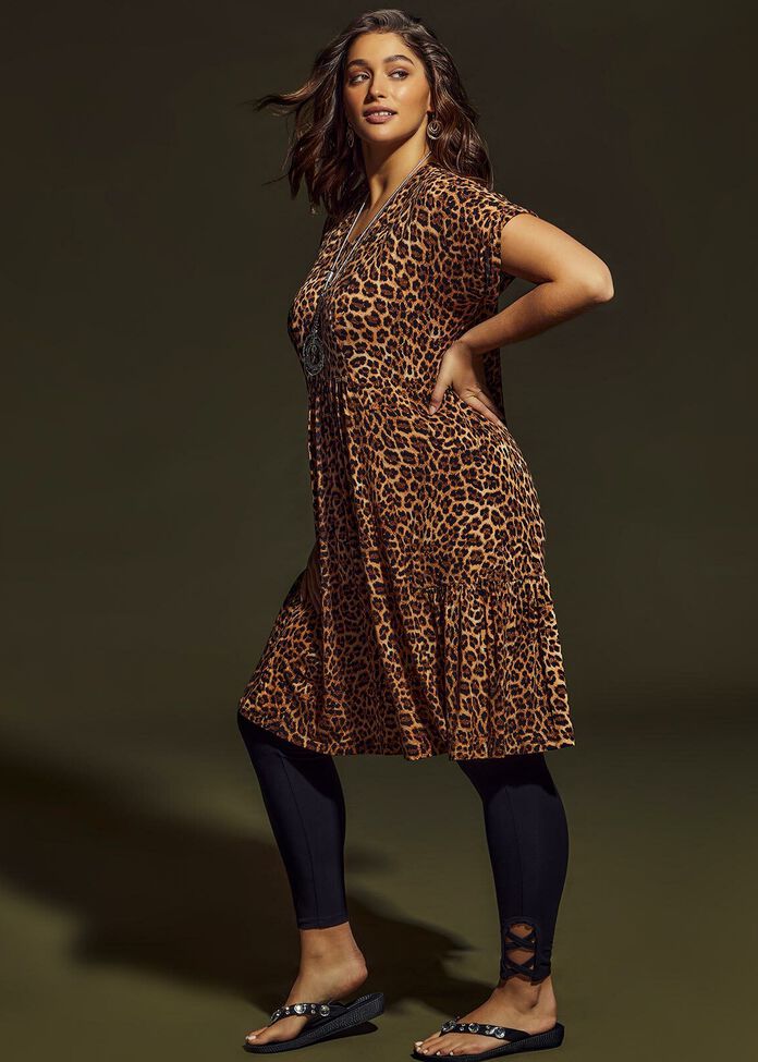 Bamboo Animal Frill Dress, , hi-res