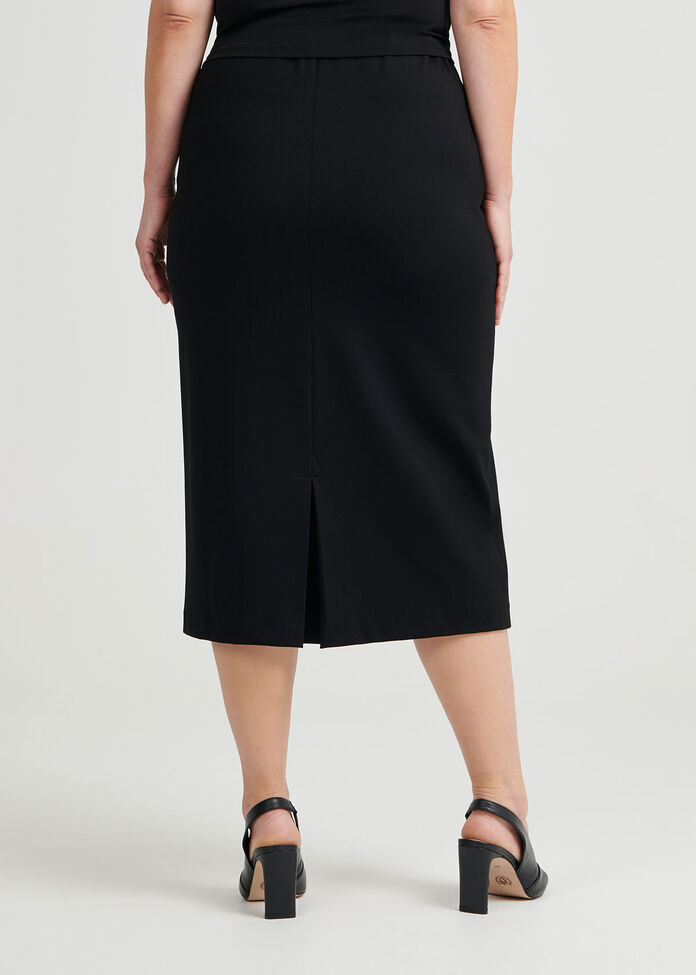 Gina Panelled Ponte Skirt, , hi-res