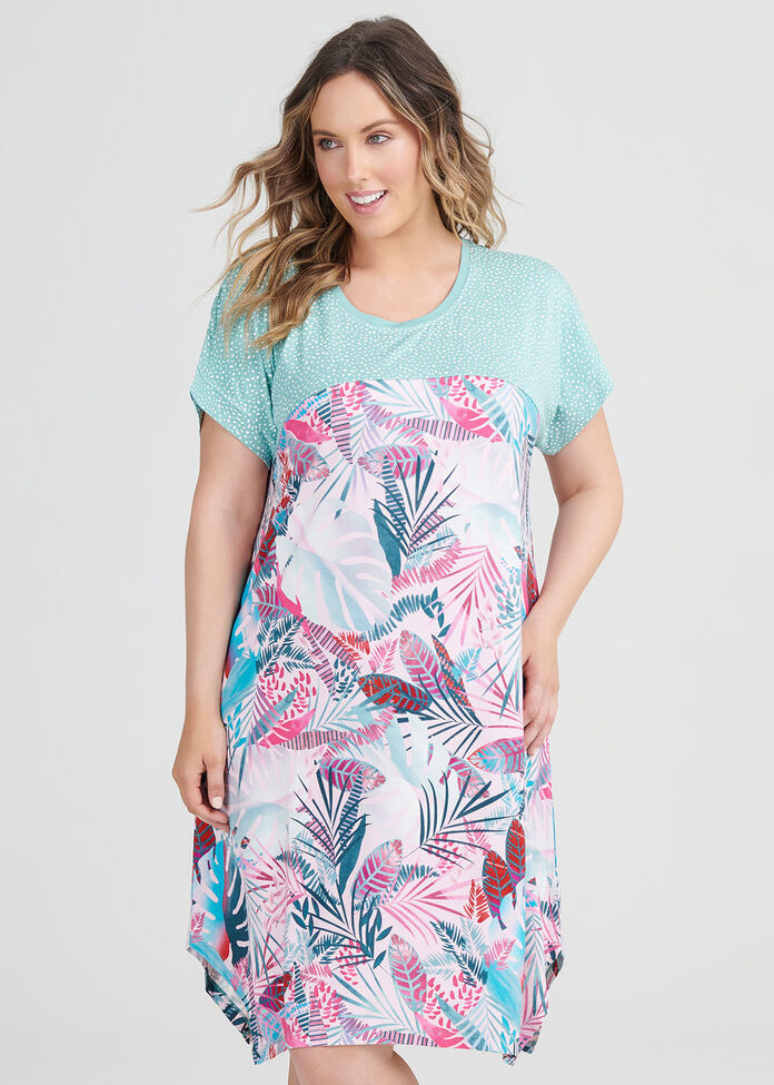 Bamboo Palm Nightie, , hi-res