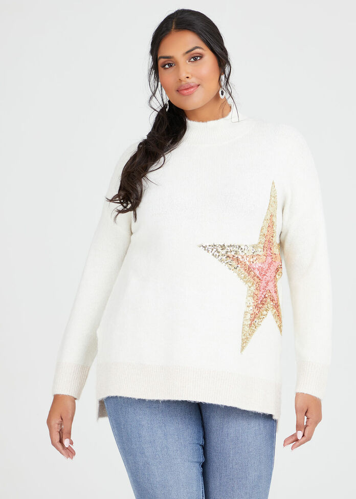 Super Star Sequin Jumper, , hi-res