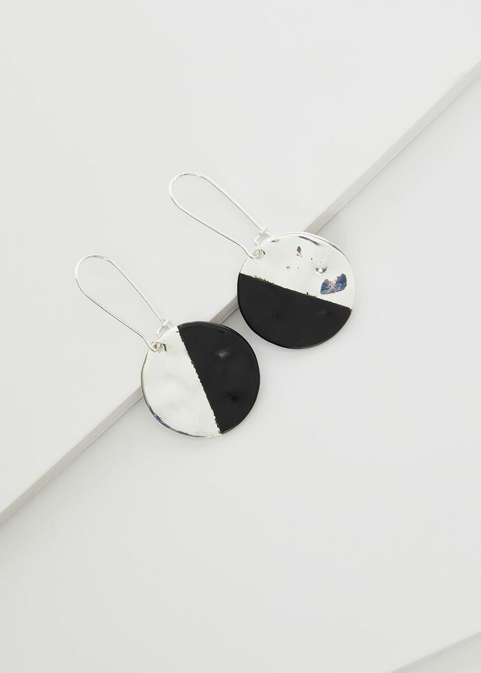 Dipped Disc Earrings, , hi-res