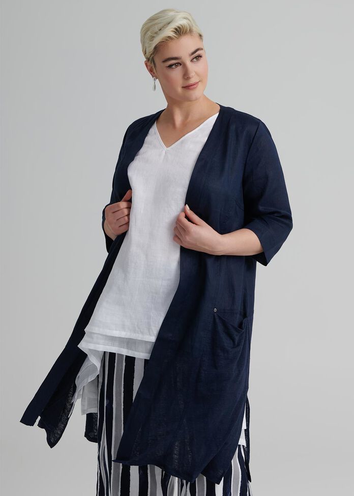 Linen Sebou Jacket, , hi-res