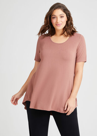 Plus Size Bamboo Base S/slv Top