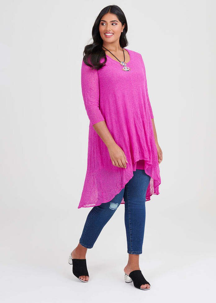 Shayda Mesh Tunic, , hi-res