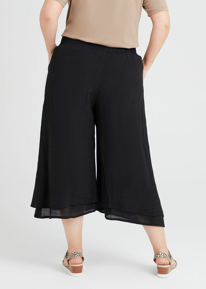 Natural Layered Crop Pant, , hi-res