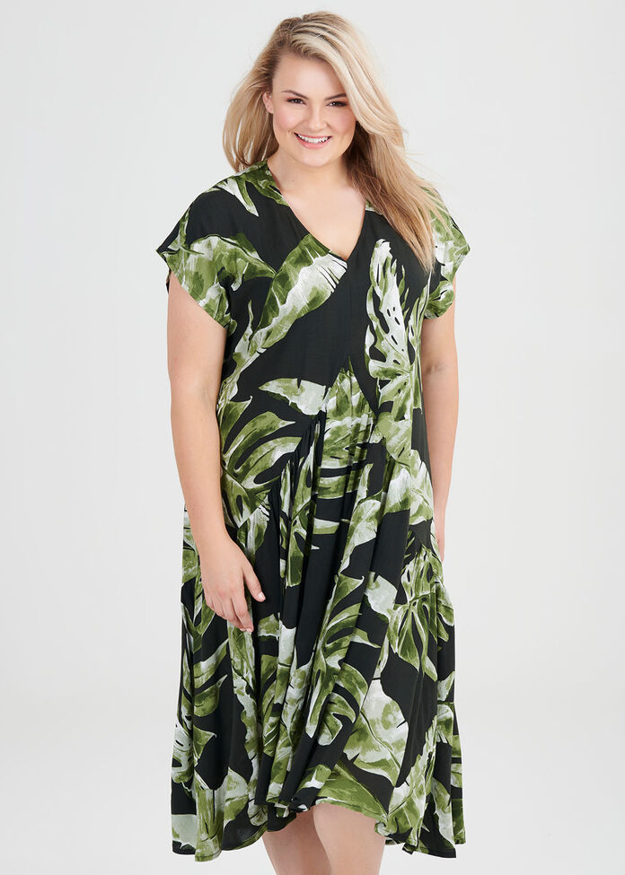 Natural Lush Jungle Dress, , hi-res