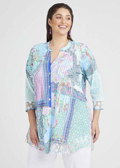 Plus Size Byron Knit Sparkle Shirt