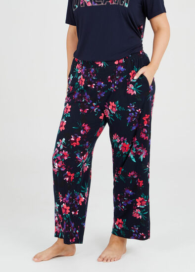 Plus Size Floral Bamboo Pj Pant