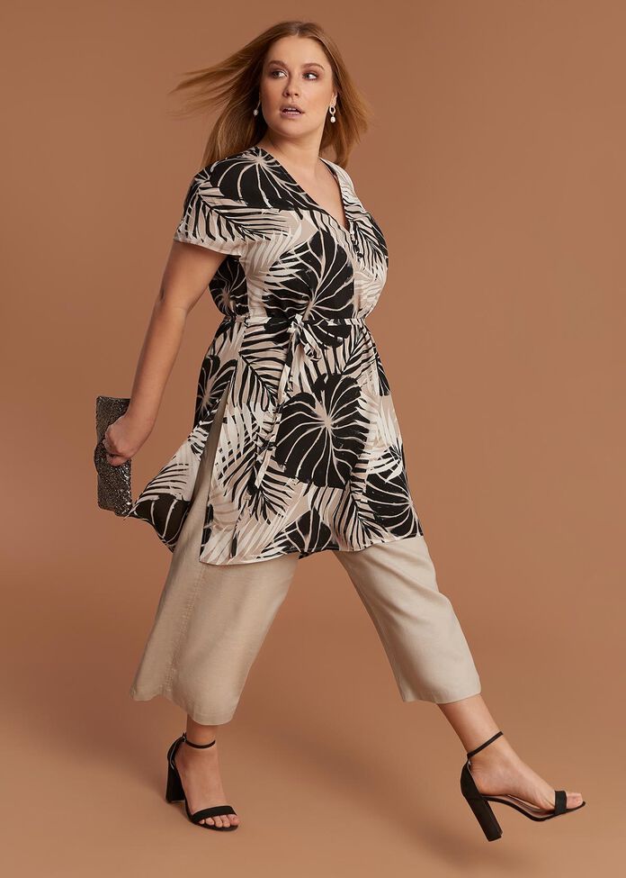 Palm Print Tunic, , hi-res