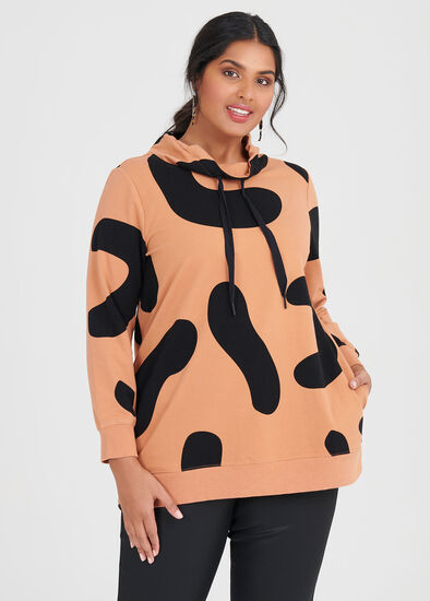 Plus Size Organic Abstract Sweat