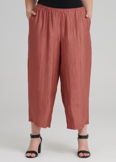 Plus Size Jali Bamboo Crop Pant