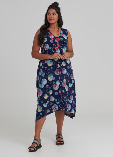 Plus Size Ombre Spot Dress