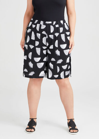 Plus Size Spot Twist Natural Short