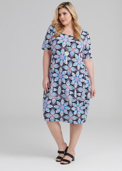 Plus Size Kaleidoscope Dress