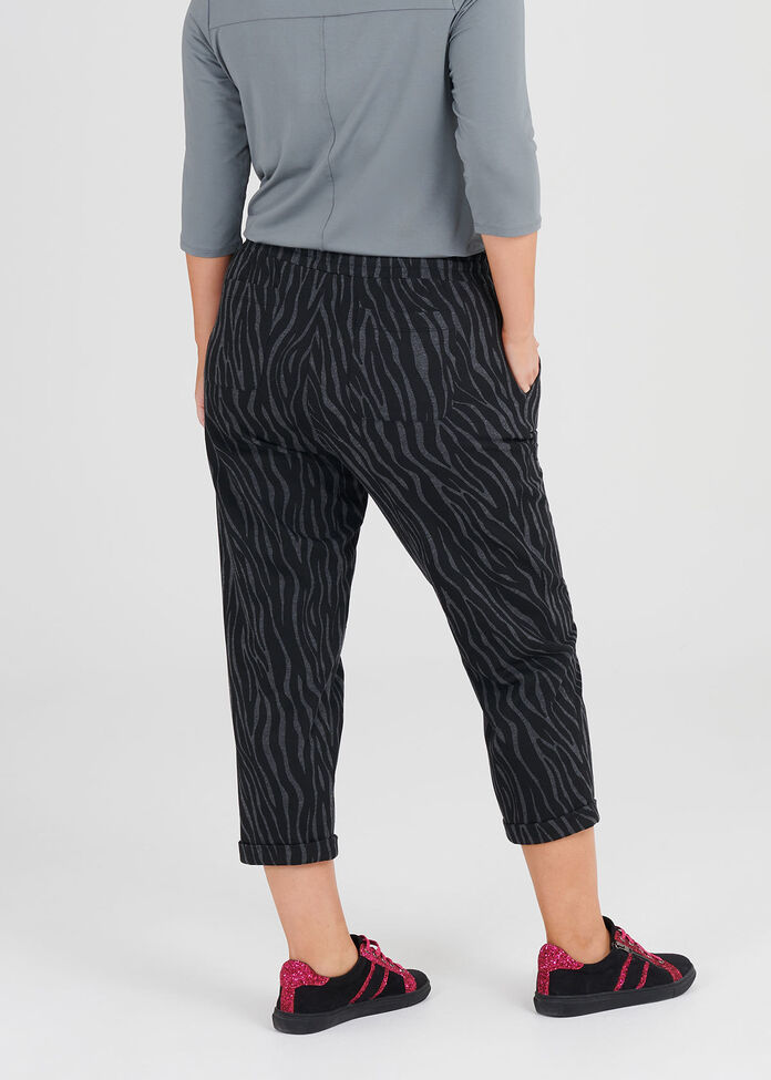 Cotton Zebra Jogger, , hi-res