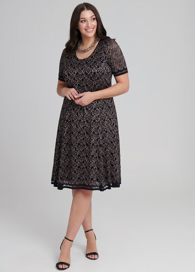 Plus Size Lady Love Lace Dress