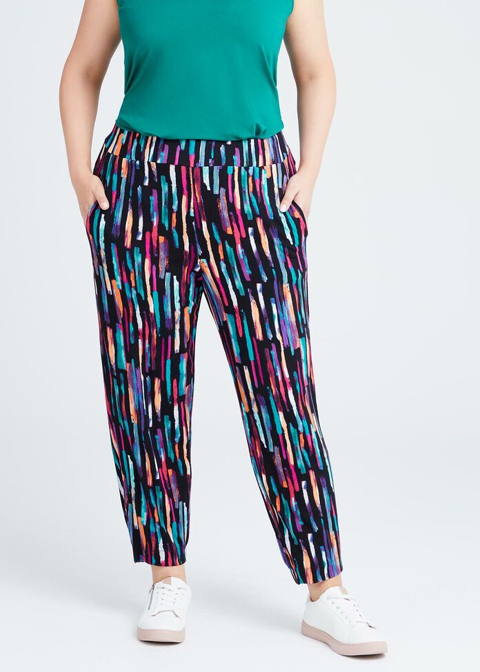 Bamboo Abstract Sia Knit Pant, , hi-res