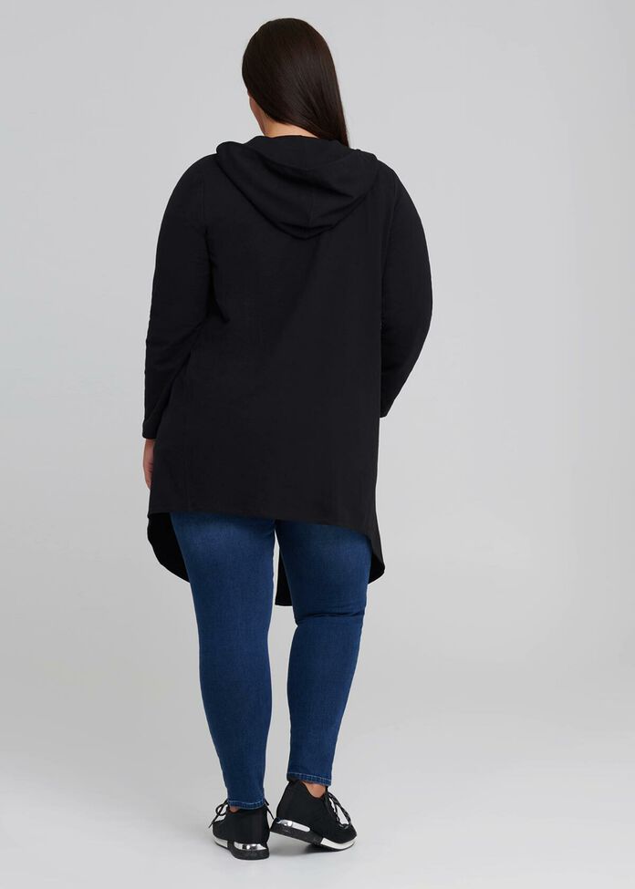 Chic Hooded Cardi, , hi-res