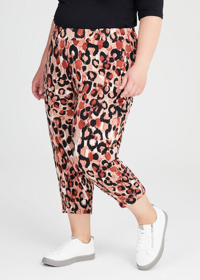 Plus Size Petite Bamboo Animal Crop Pant