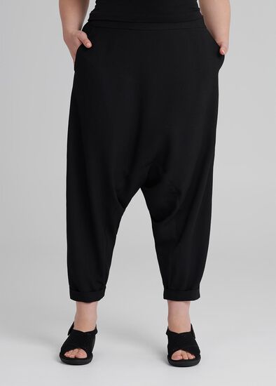 Plus Size Obsidian Drape Pant