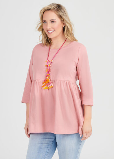 Plus Size Organic Tiered Top