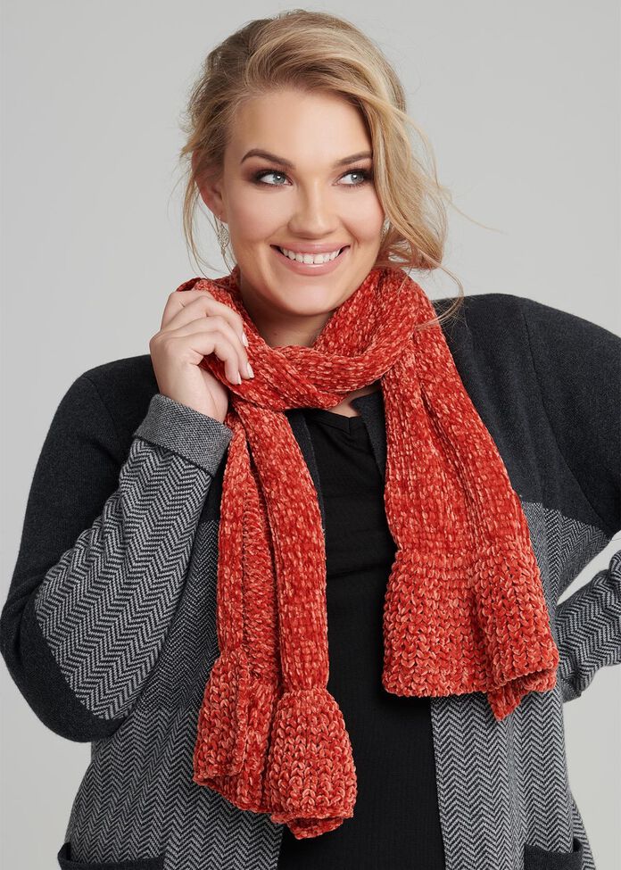 Chenielle Ruffle Scarf, , hi-res