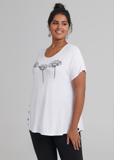 Plus Size Bamboo Daisy Top