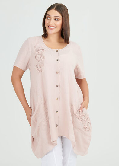 Plus Size Only Love Linen Shirt