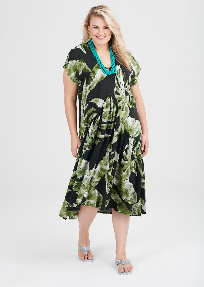 Natural Lush Jungle Dress, , hi-res