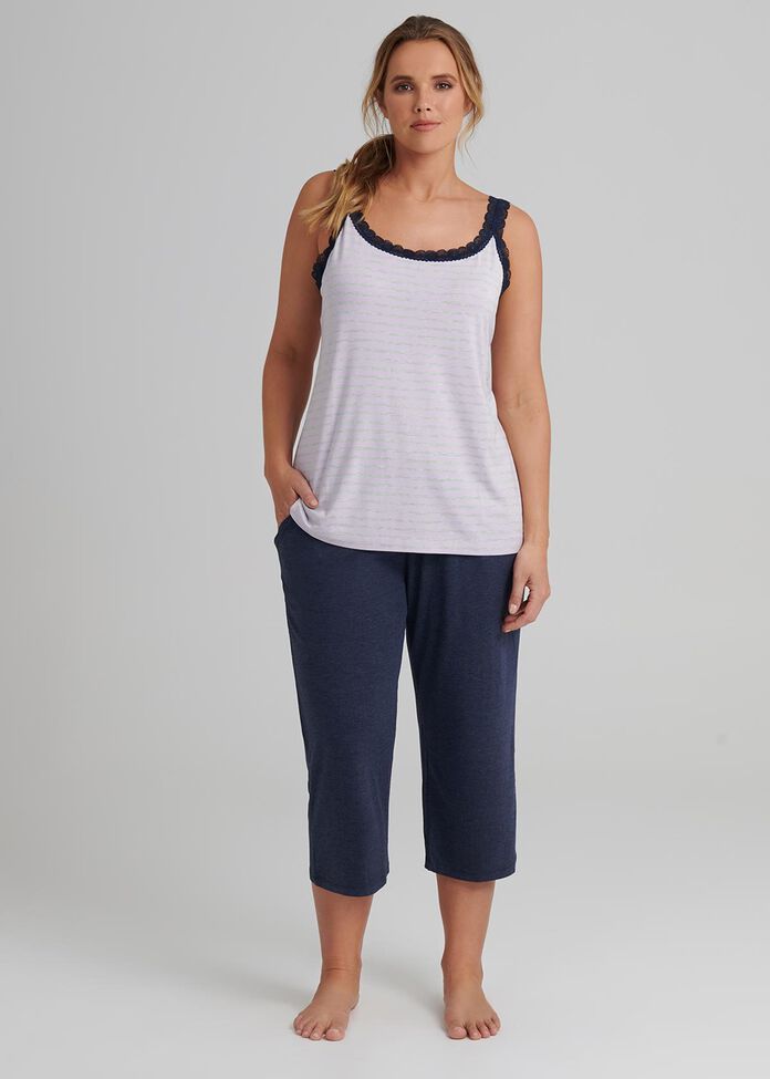 Lounge Bamboo Crop Pant, , hi-res