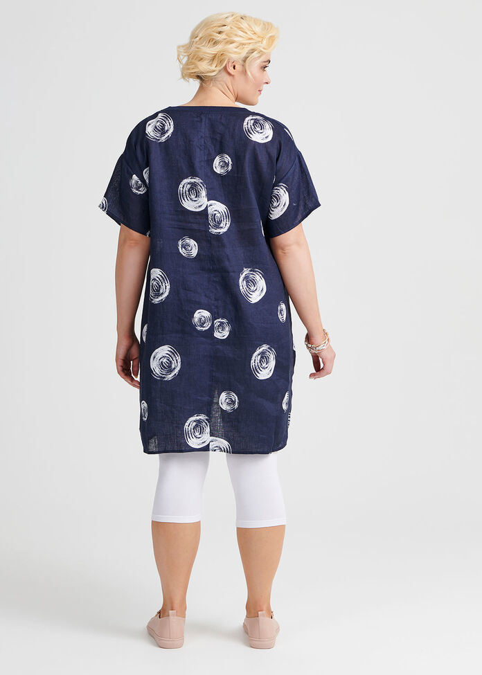 Circle Linen Tunic, , hi-res