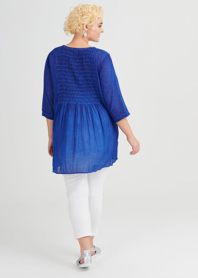 Cotton Pigment Tunic, , hi-res