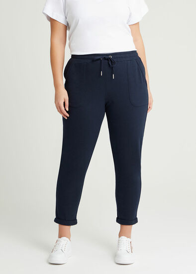 Plus Size Cotton Crop Jogger