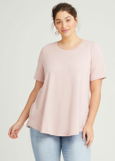 Plus Size Organic Crew Swing Basic Tee