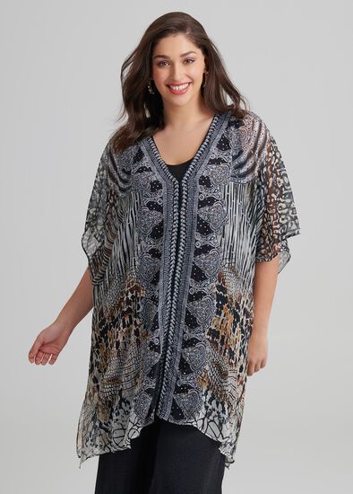 Plus Size Chasing Dreams Kimono